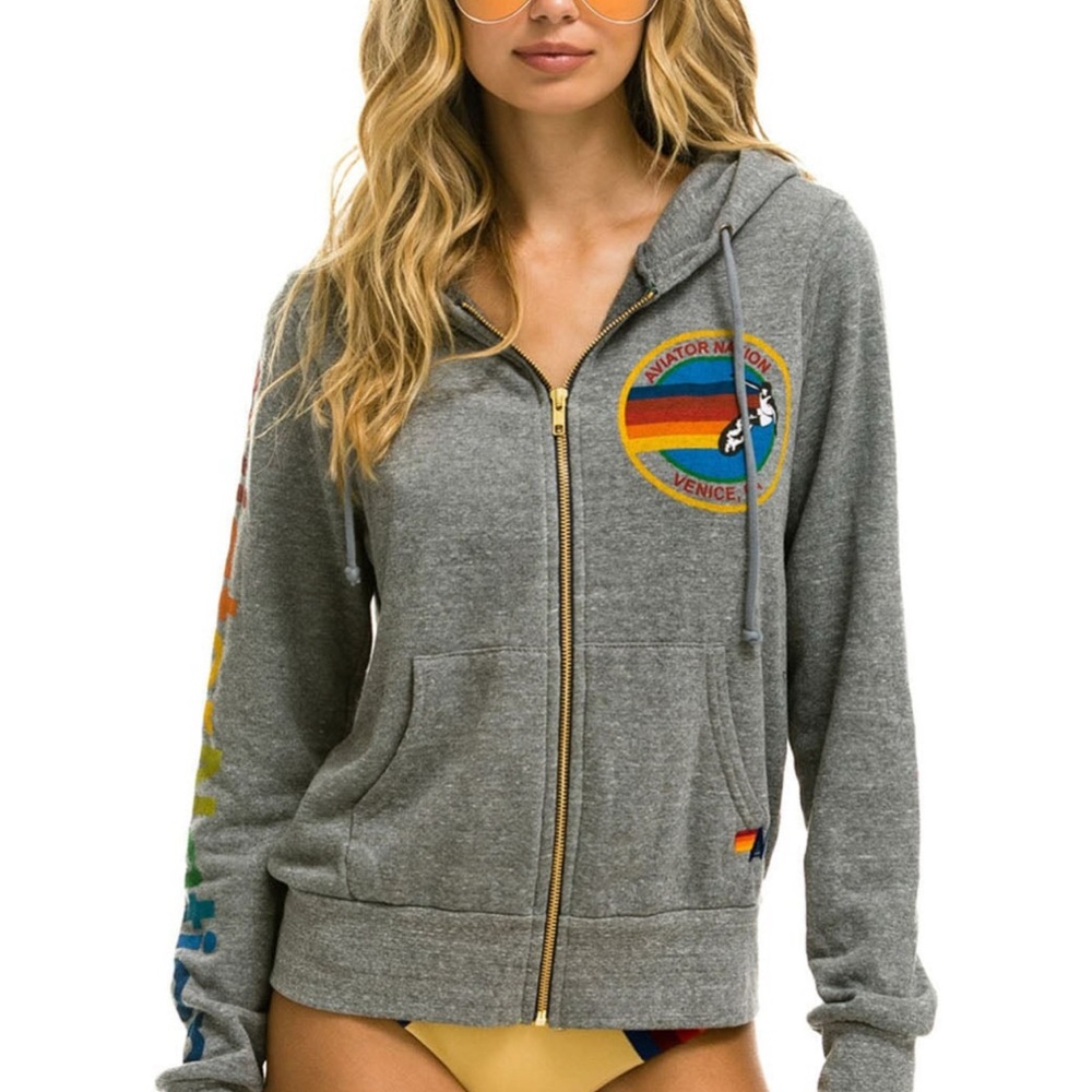 Aviator Nation Gray sweat set BNWT